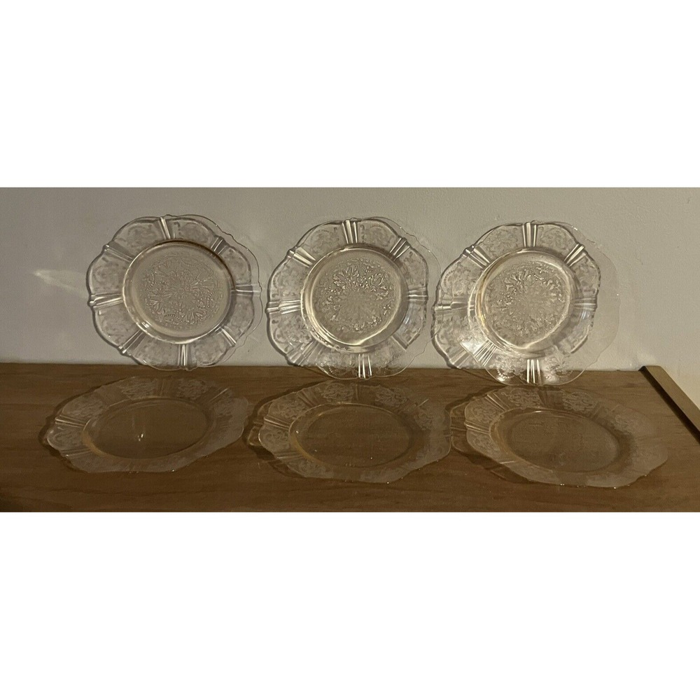 AMERICAN SWEETHEART Pink Depression Glass MacBeth-Evans Saucers - Set Of 6